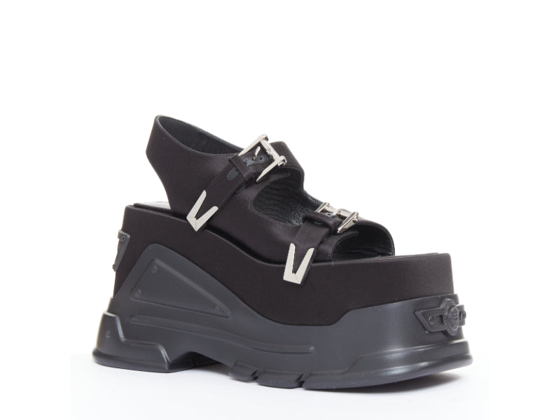 Women's Versace Anthem satin silk Medusa sandals
