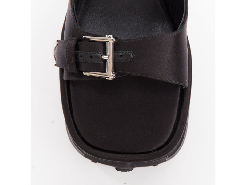 Women's Versace Anthem satin silk Medusa sandals