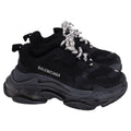Women's  Balenciaga Triple S Sneakers in Black Polyester