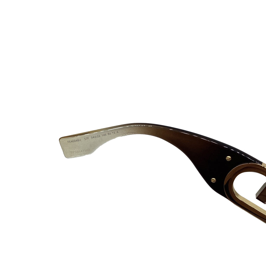 Fendi O'Lock Square-Framed Sunglasses in Brown Acetate