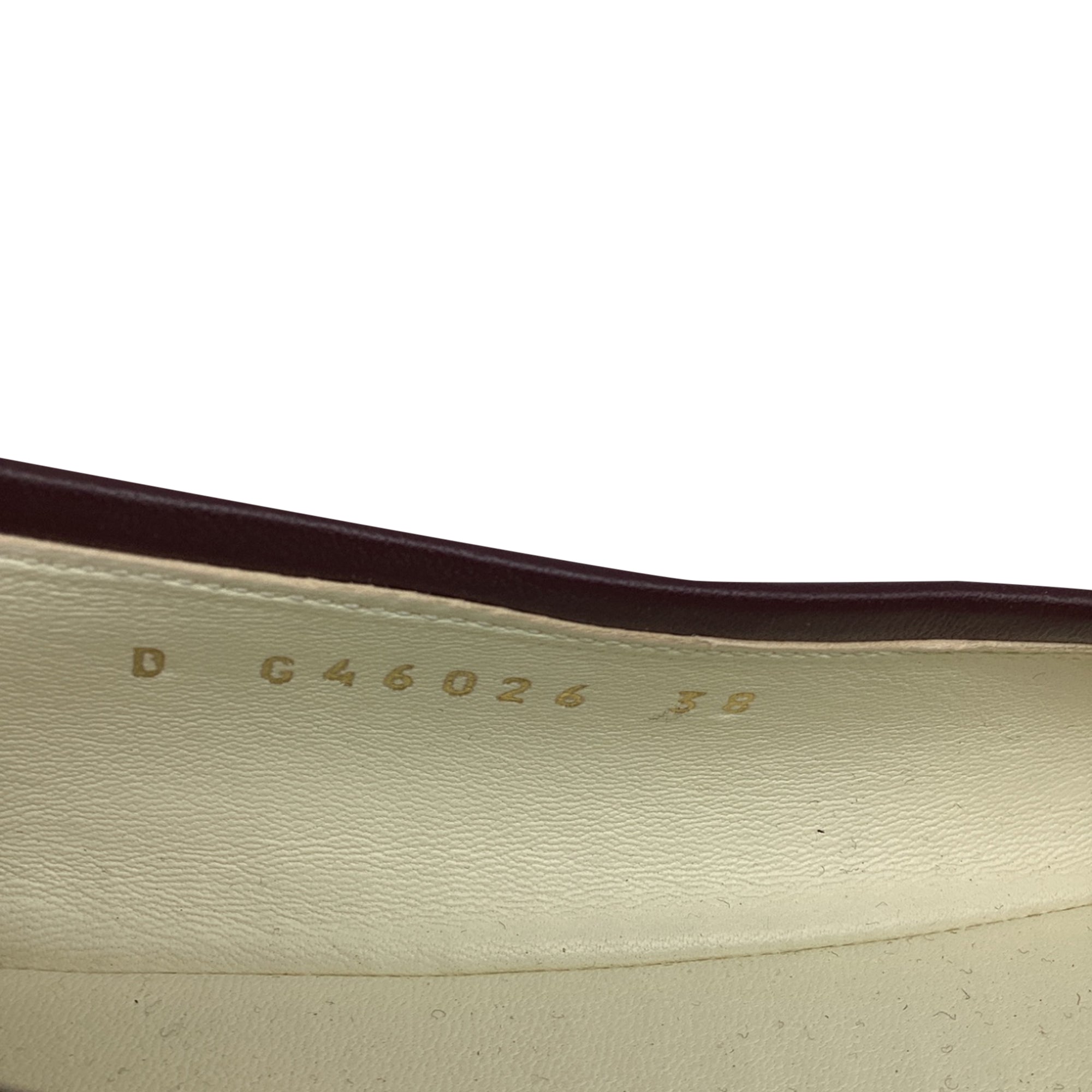 Women's  Chanel CC Bow Cap-Toe Ballet Flats in Burgundy Suede
