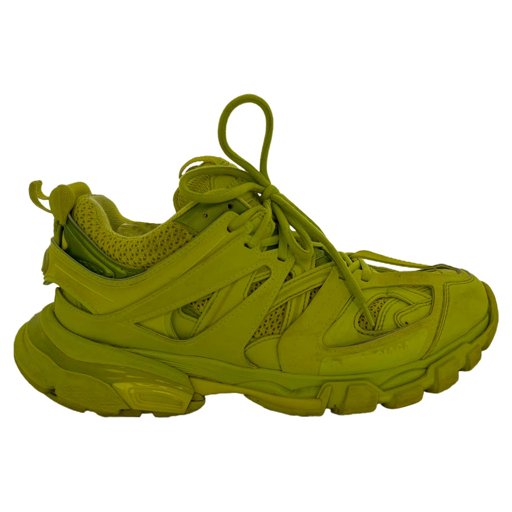 Men's  Balenciaga Track Sneakers in Neon Yellow Polyurethane