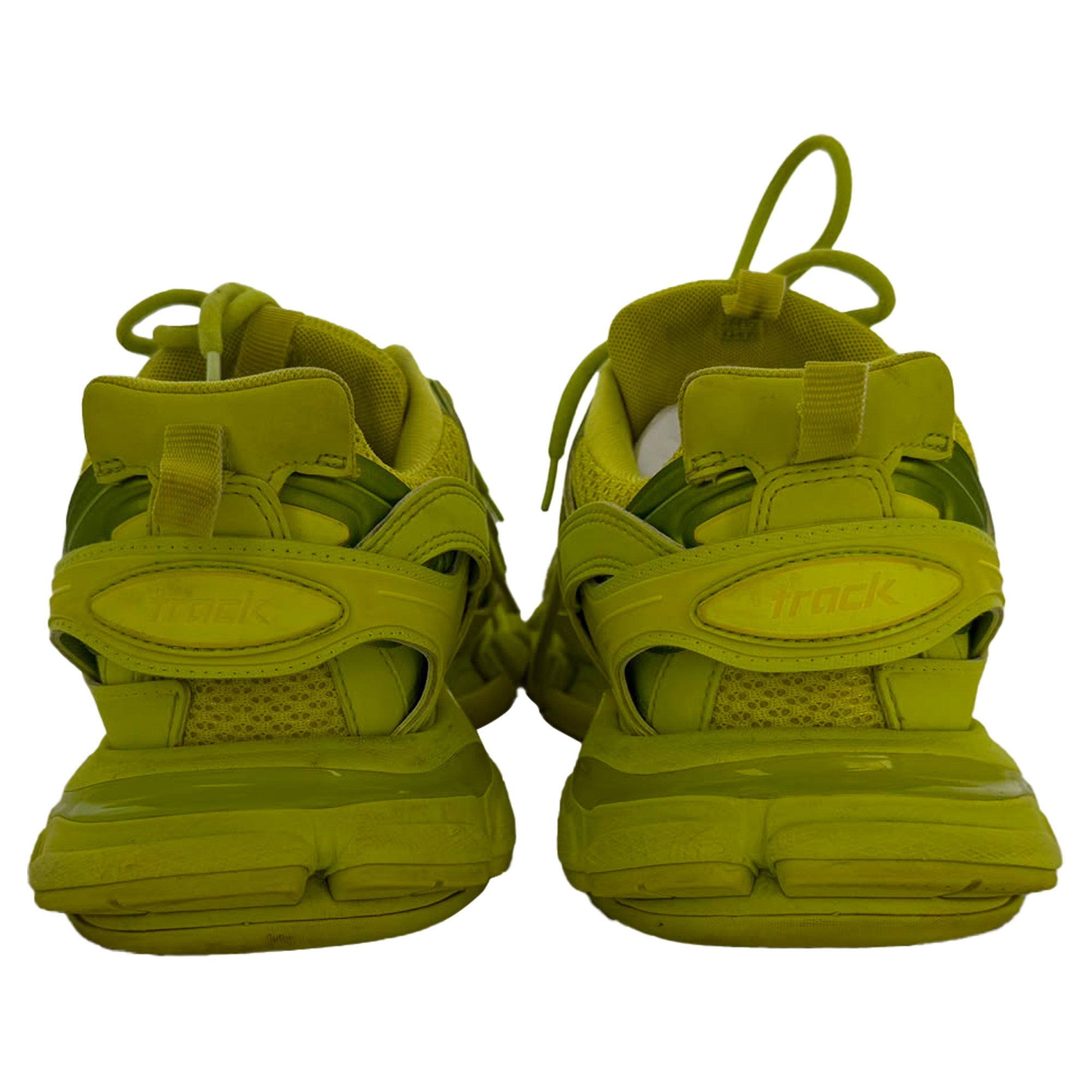 Men's  Balenciaga Track Sneakers in Neon Yellow Polyurethane