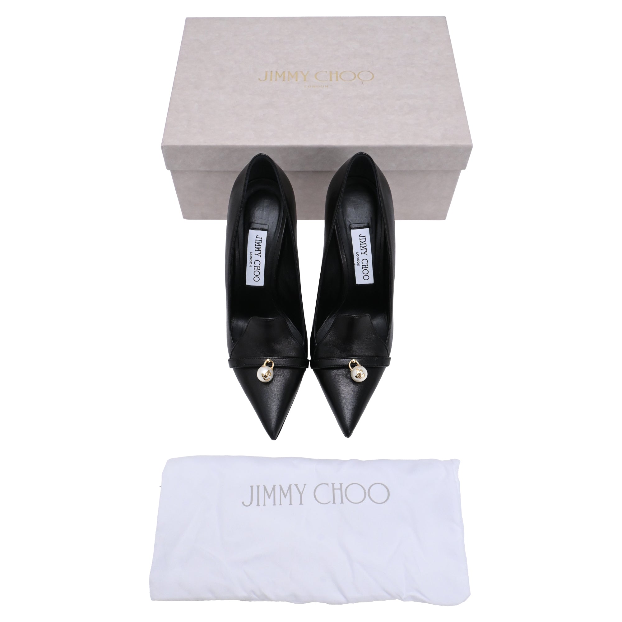 Women's Jimmy Choo Felicitie 95 Pumps in Black Leather