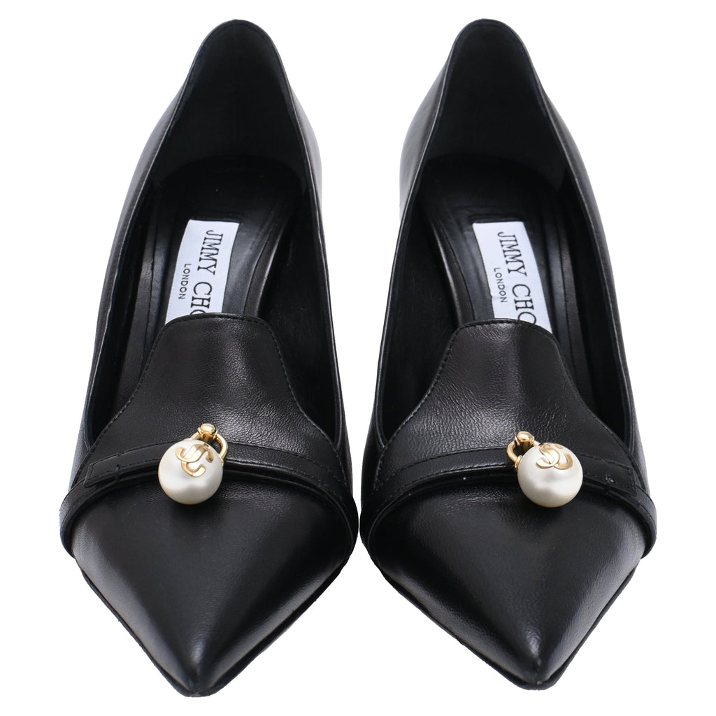 Women's Jimmy Choo Felicitie 95 Pumps in Black Leather