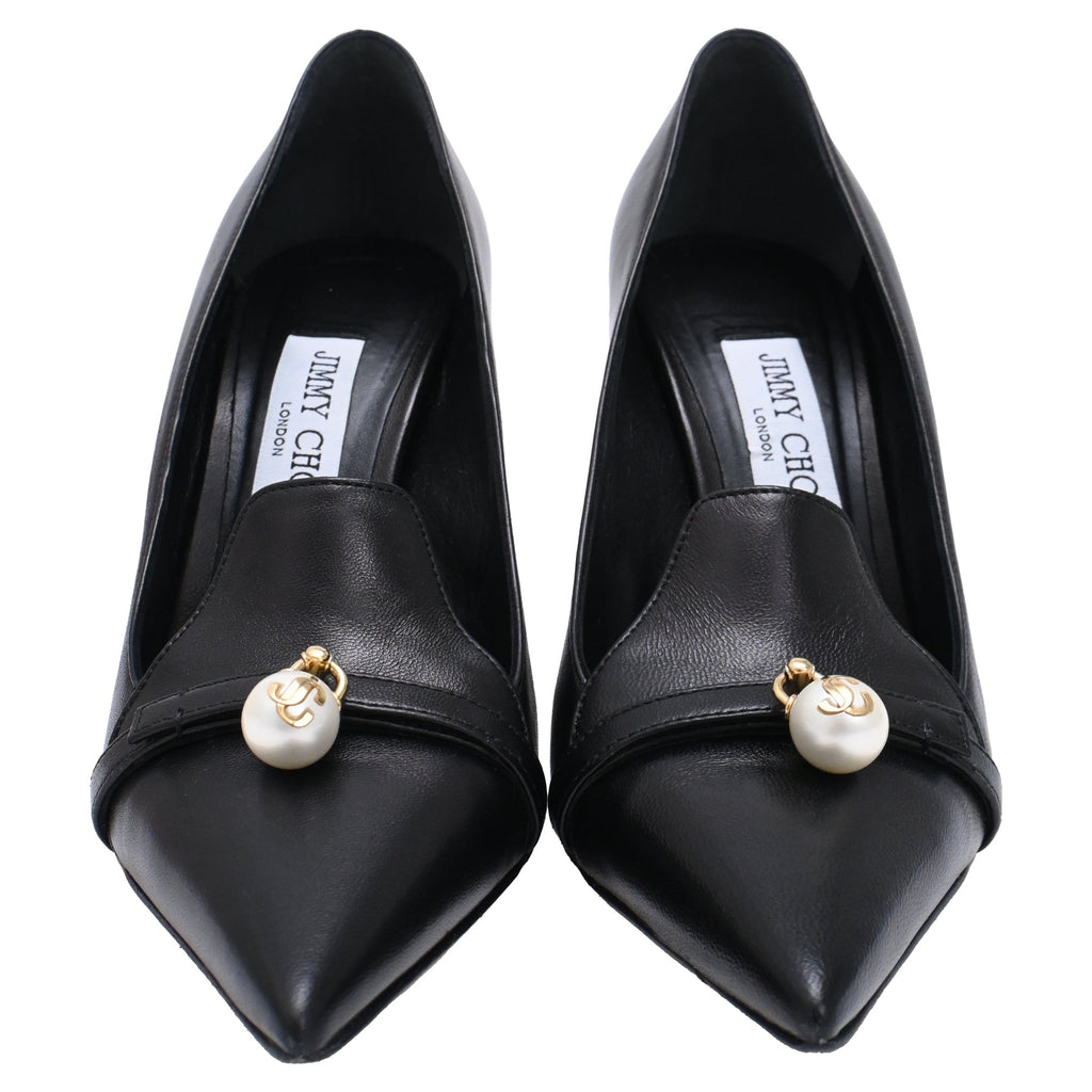 Women's Jimmy Choo Felicitie 95 Pumps in Black Leather