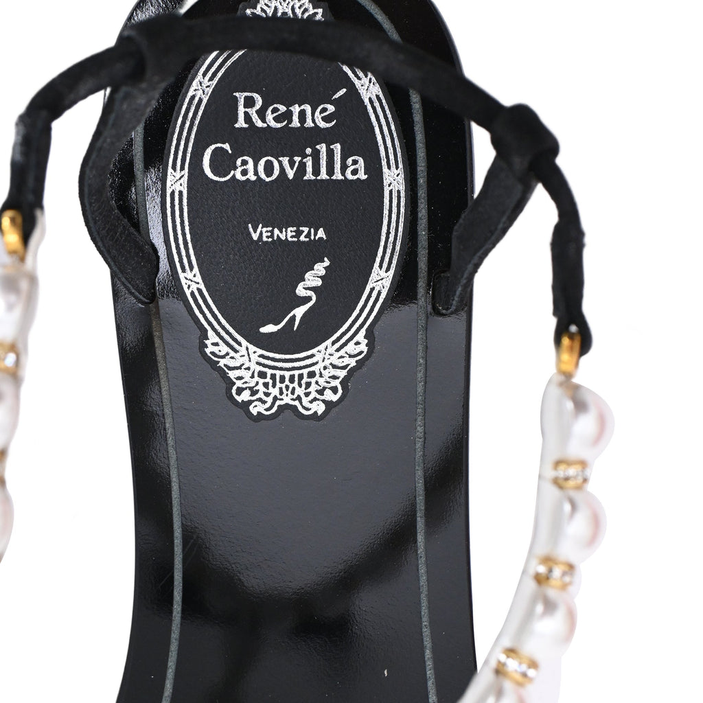 Women's René Caovilla Pearl Embellished Flat Sandals
