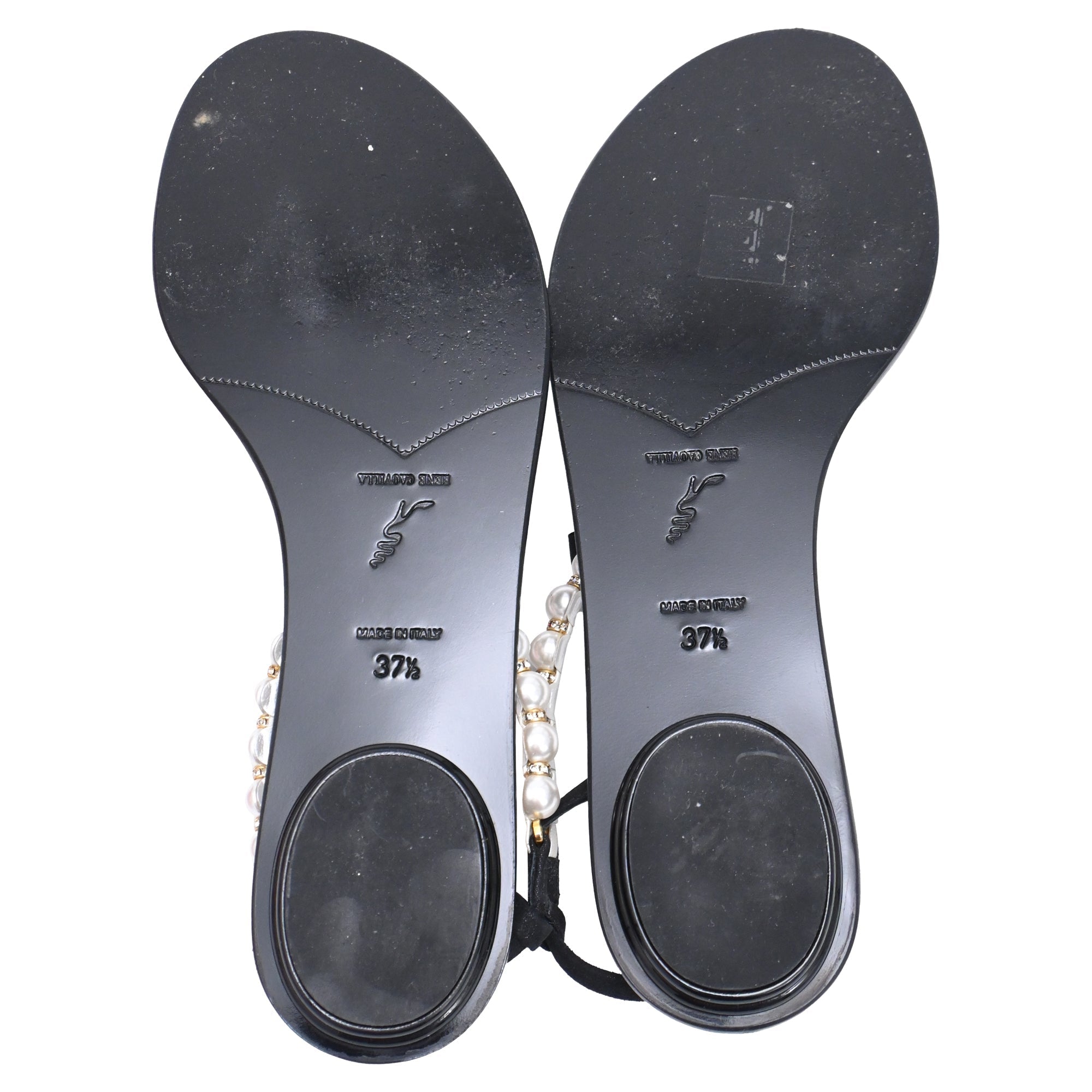 Women's René Caovilla Pearl Embellished Flat Sandals