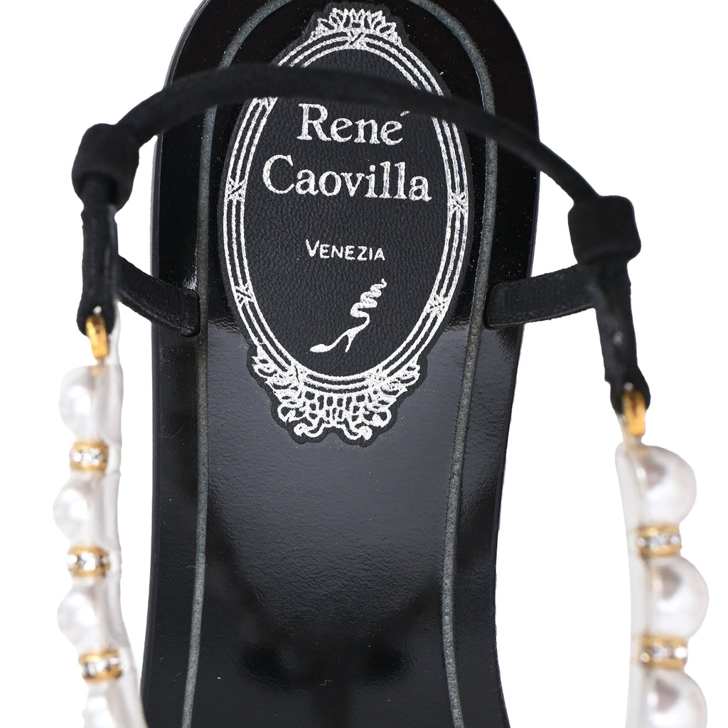 Women's René Caovilla Pearl Embellished Flat Sandals