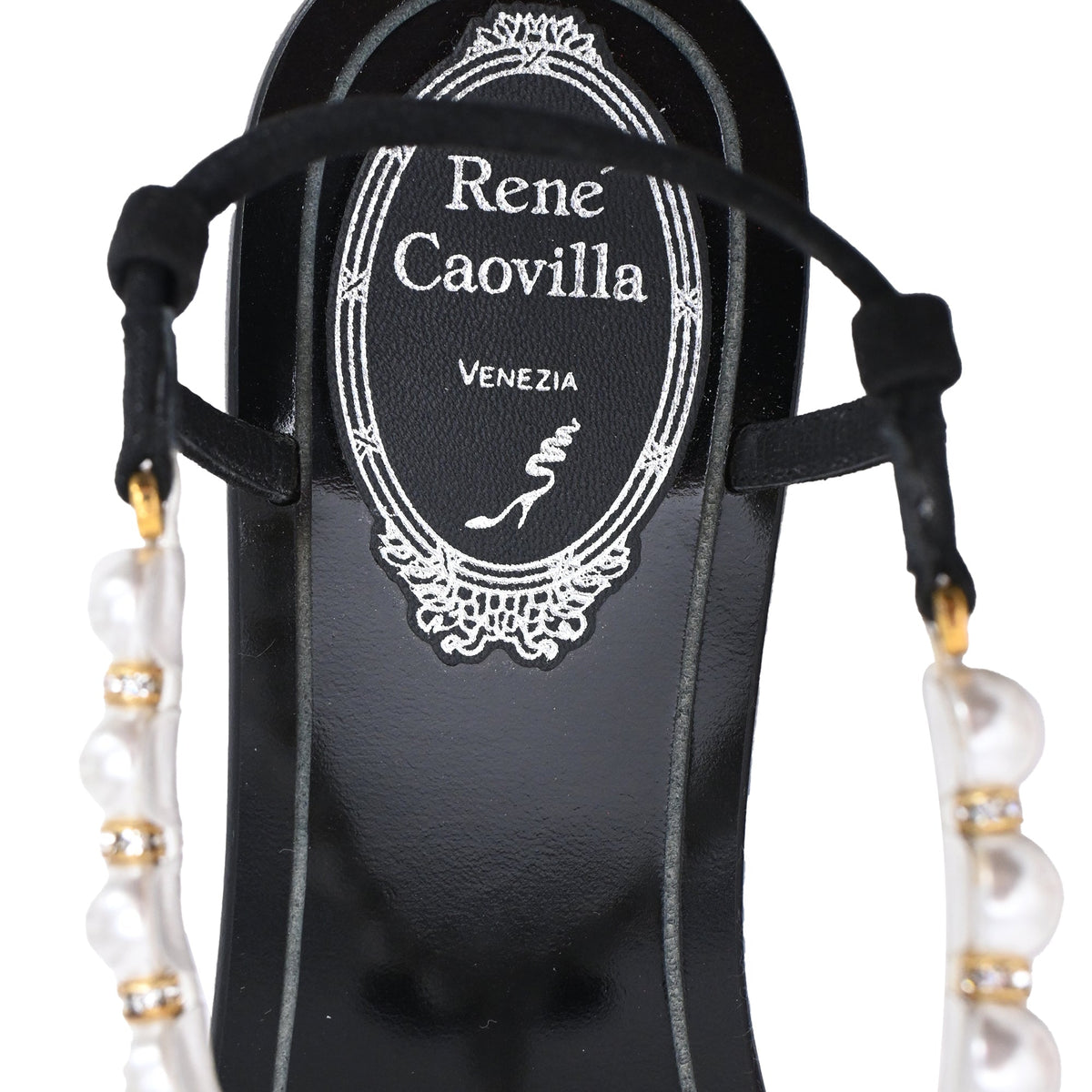Women's René Caovilla Pearl Embellished Flat Sandals
