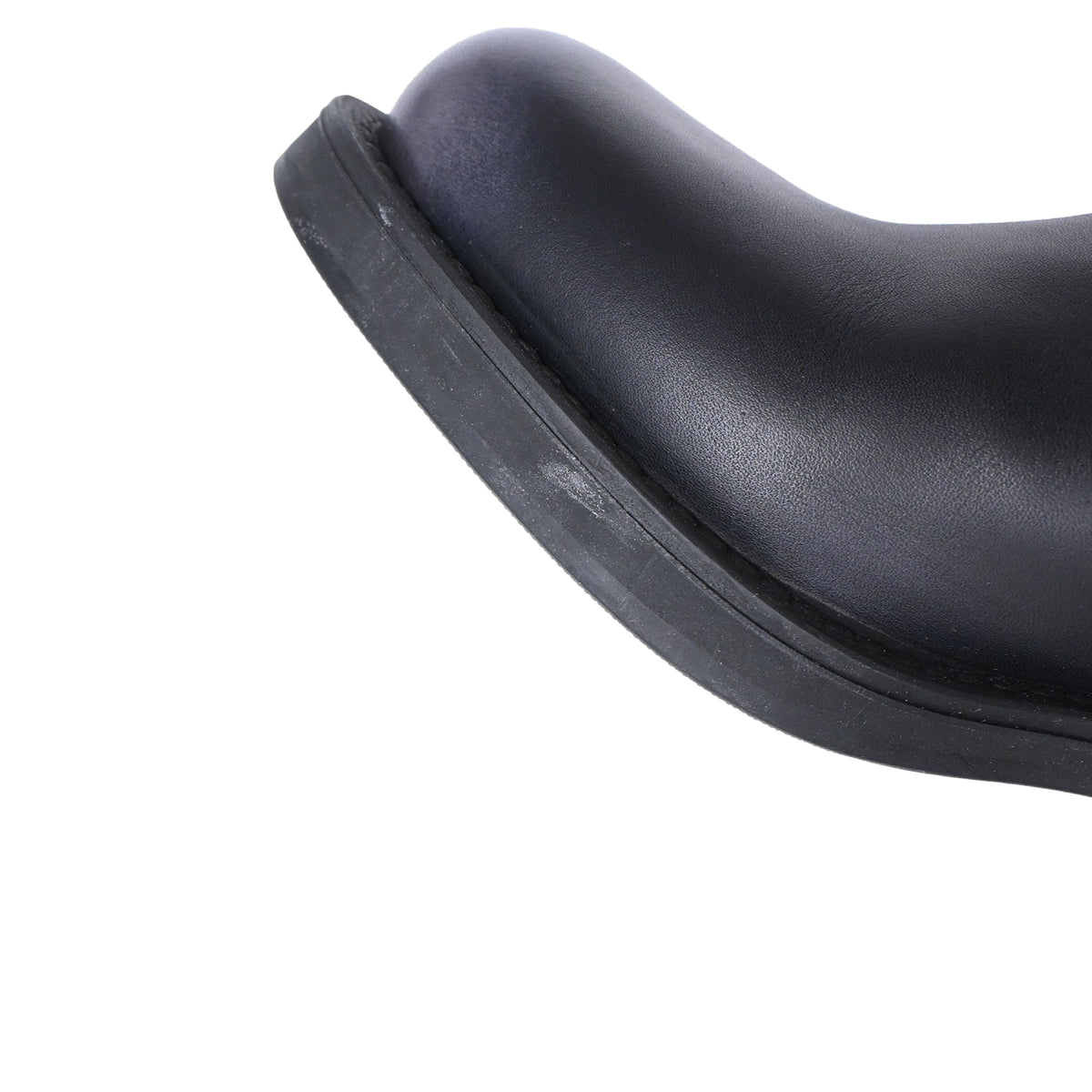 Women's Miu Miu Buckle Strap Biker Boots in Black Leather