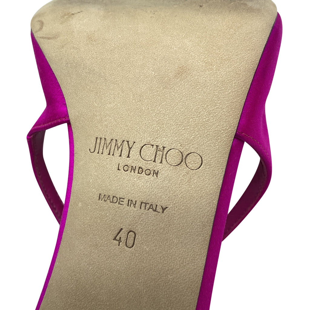 Women's Jimmy Choo Azia Heels in Pink Satin