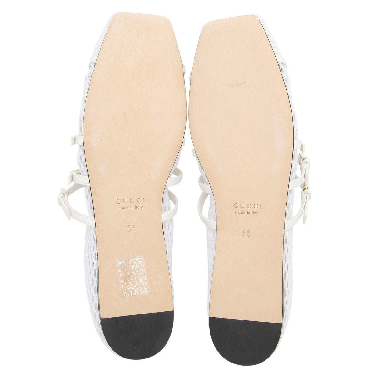 Women's Gucci Mesh Horsebit Ballet Flats - Size 8 / 38