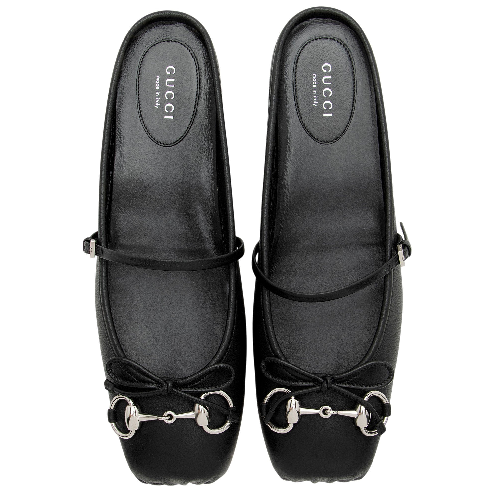 Women's Gucci Leather Horsebit Ballet Mules- Size 8.5 / 38.5