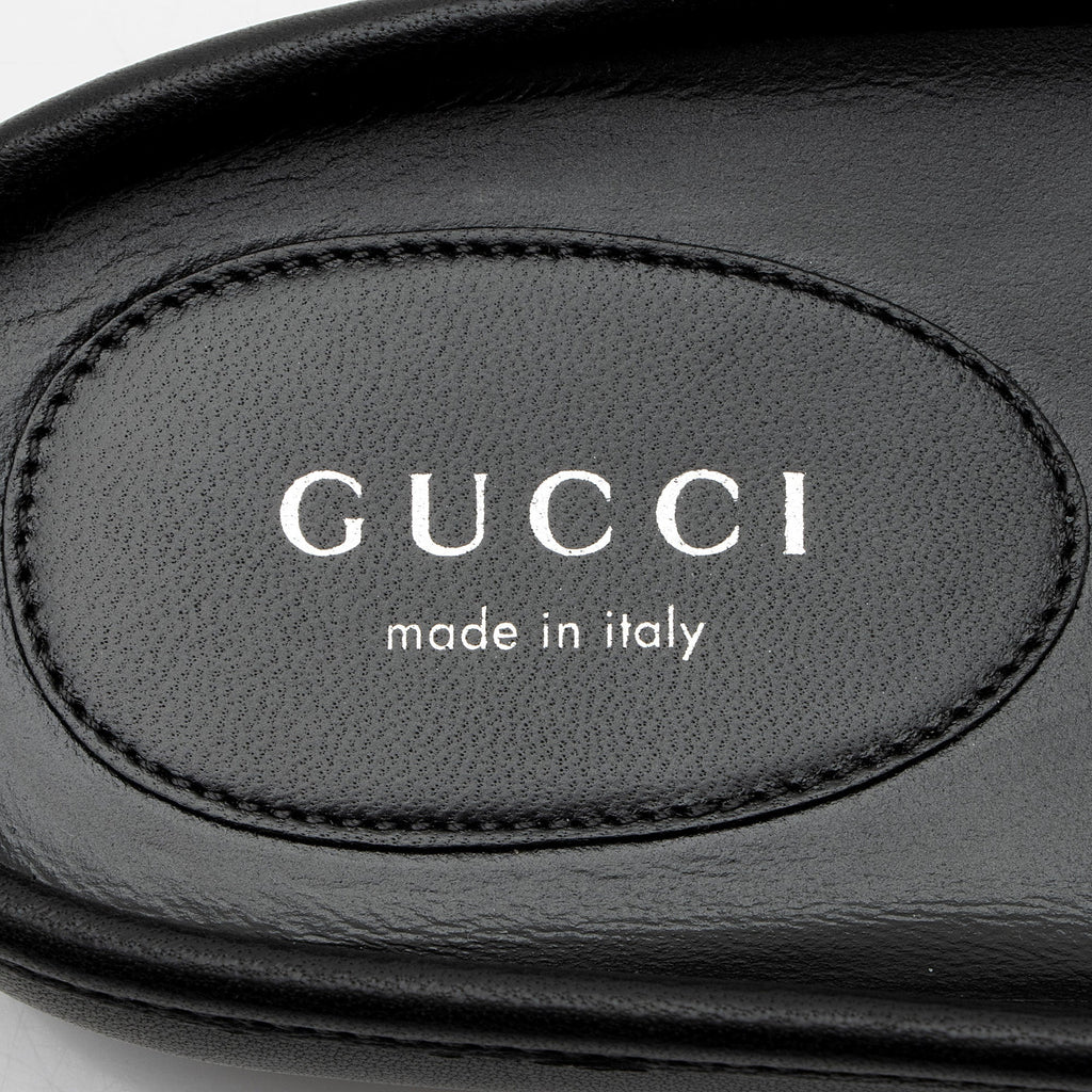 Women's Gucci Leather Horsebit Ballet Mules- Size 8.5 / 38.5