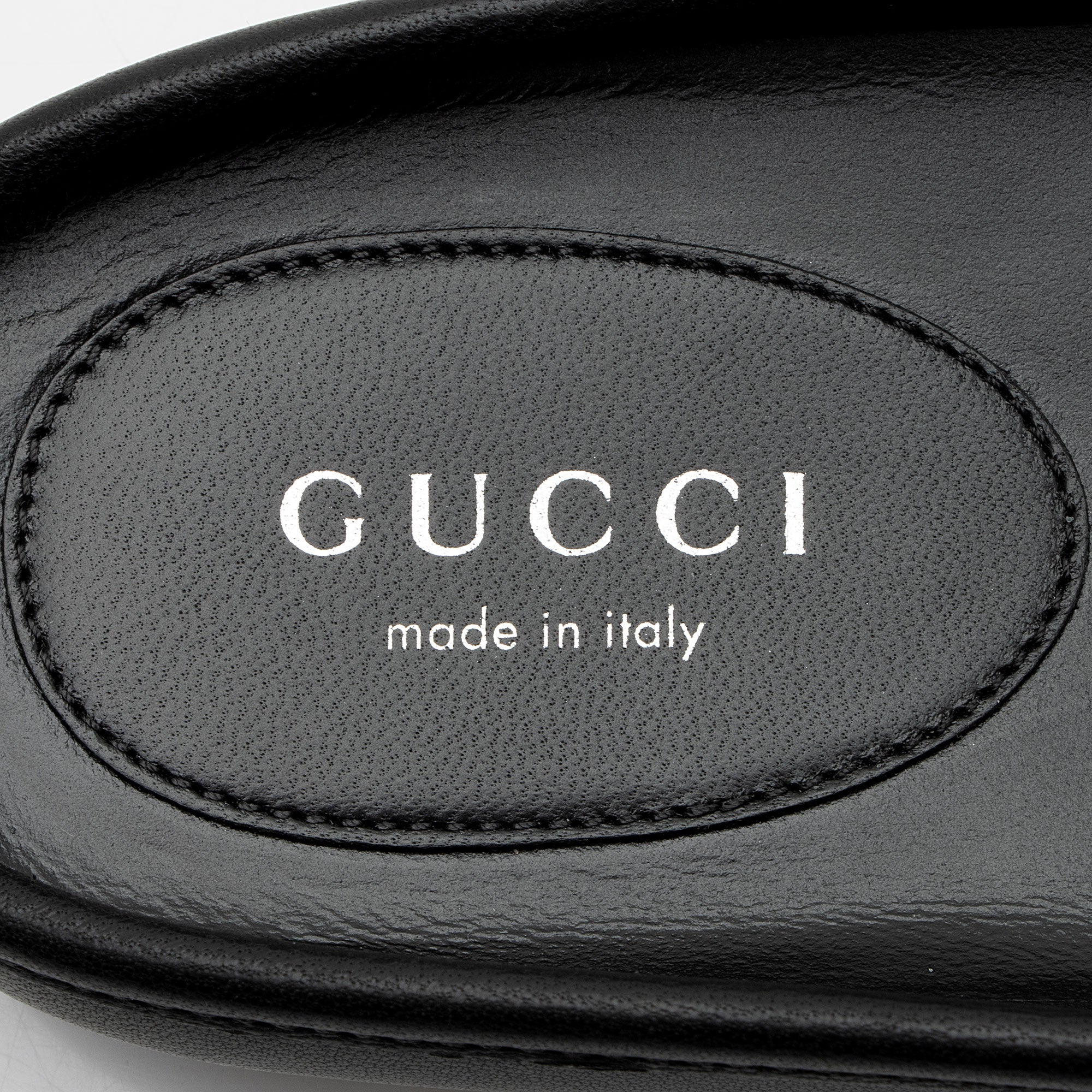 Women's Gucci Leather Horsebit Ballet Mules- Size 8.5 / 38.5