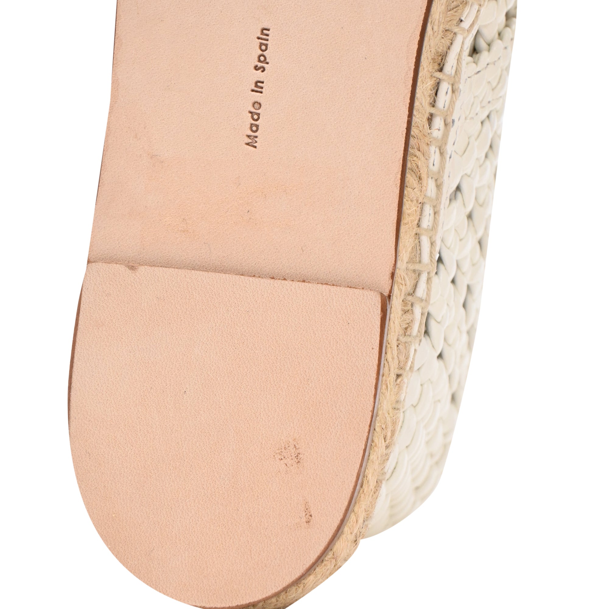 Women's Celine Woven Lace-Up Espadrille Ankle Boots in White Leather