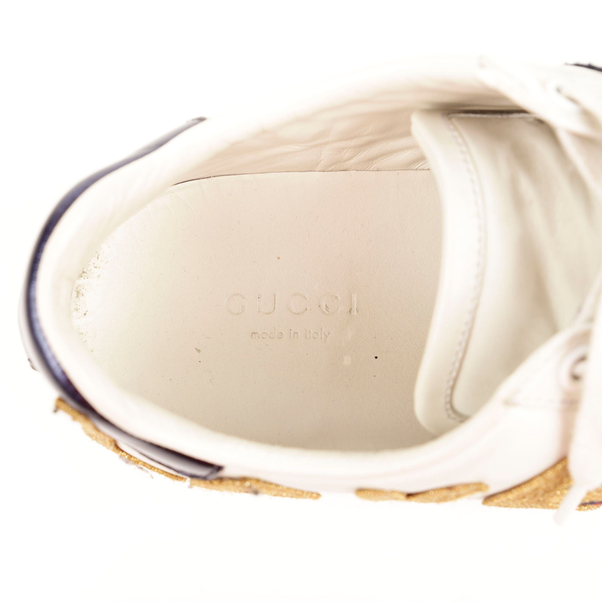 Women's Love Embroidered Ace Sneakers White Leather