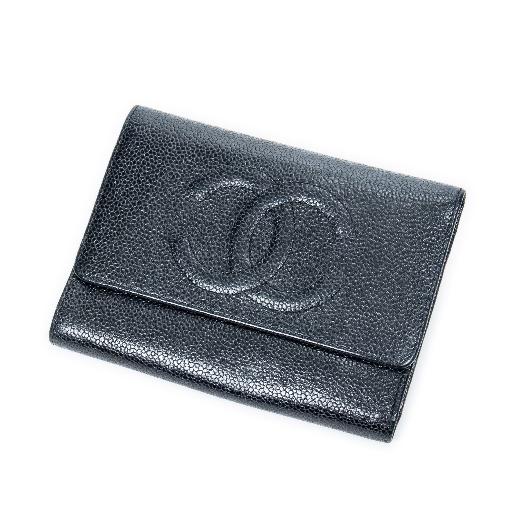 Timeless CC Flap Wallet Caviar Long