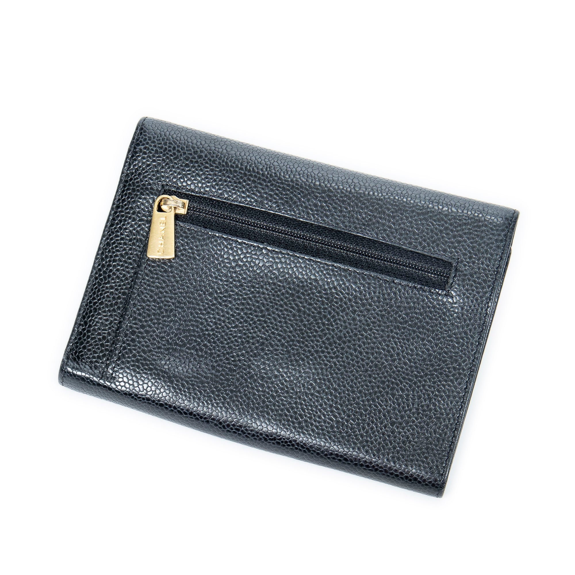 Timeless CC Flap Wallet Caviar Long