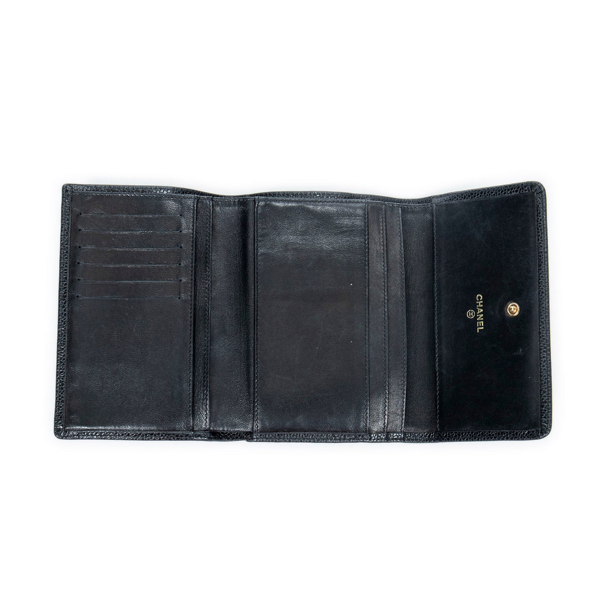 Timeless CC Flap Wallet Caviar Long