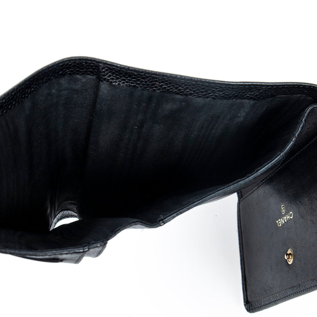 Timeless CC Flap Wallet Caviar Long
