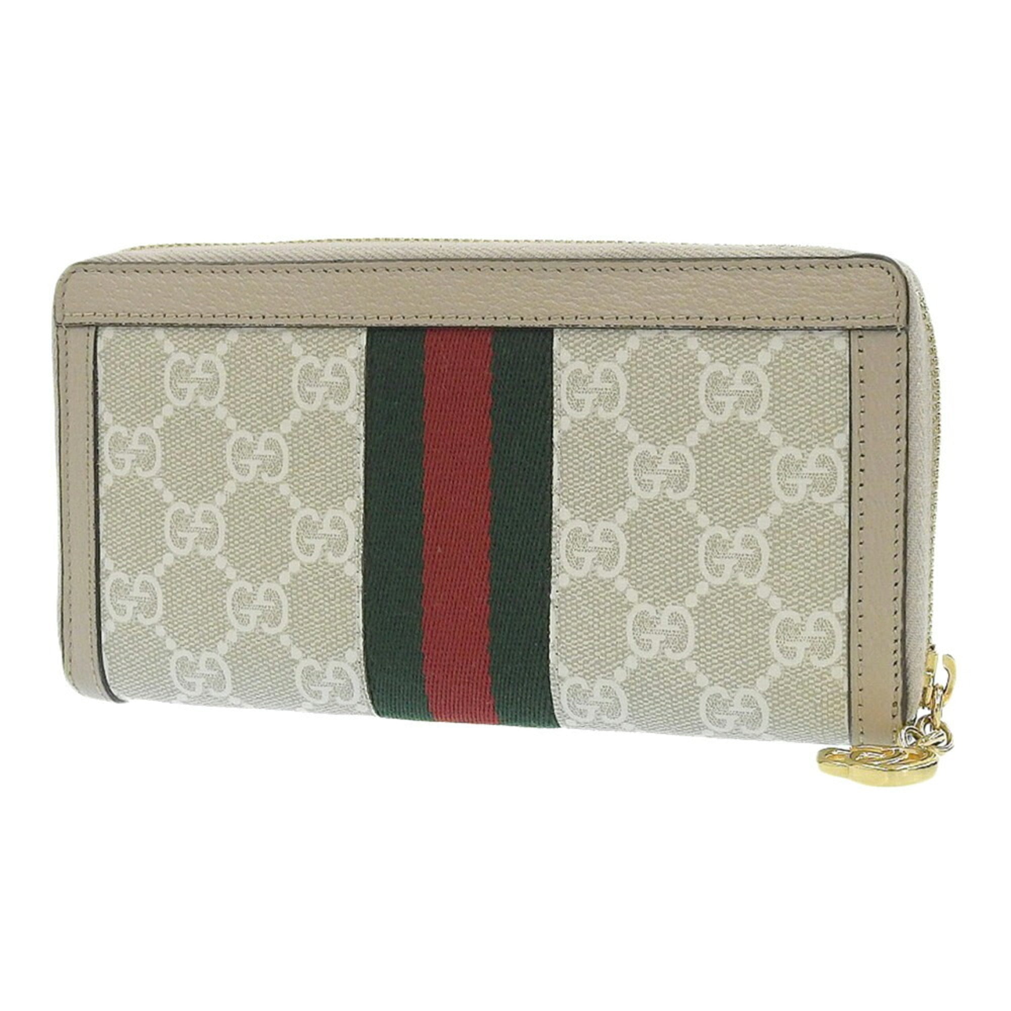 Ophidia Zip Around Wallet GG Coated Canvas