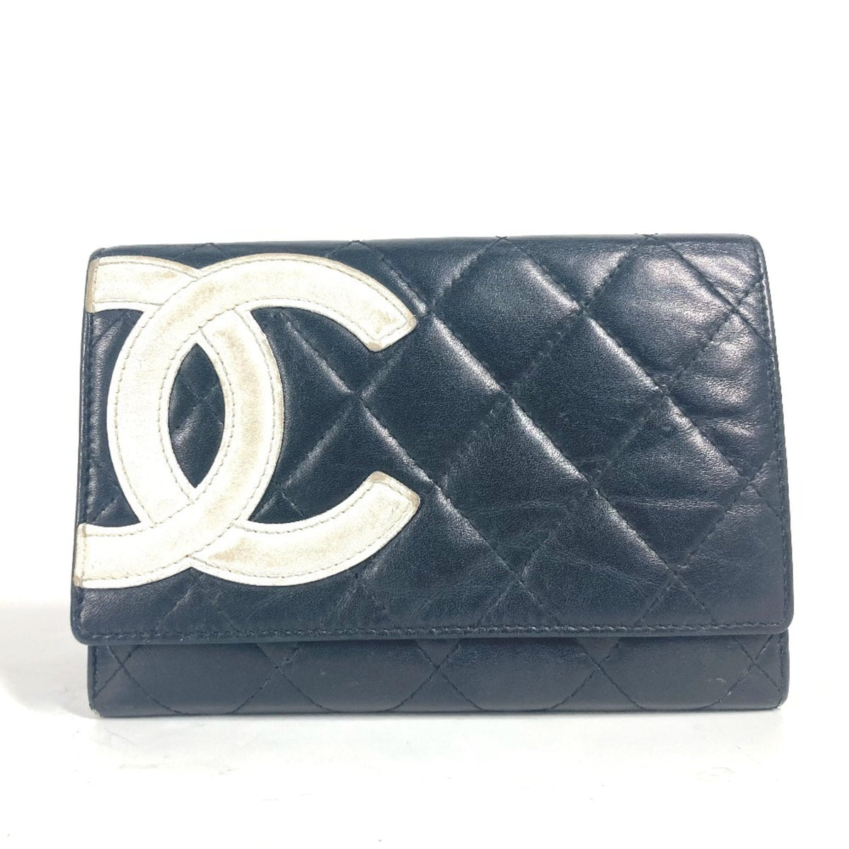 Cambon Bifold Wallet Quilted Lambskin Long