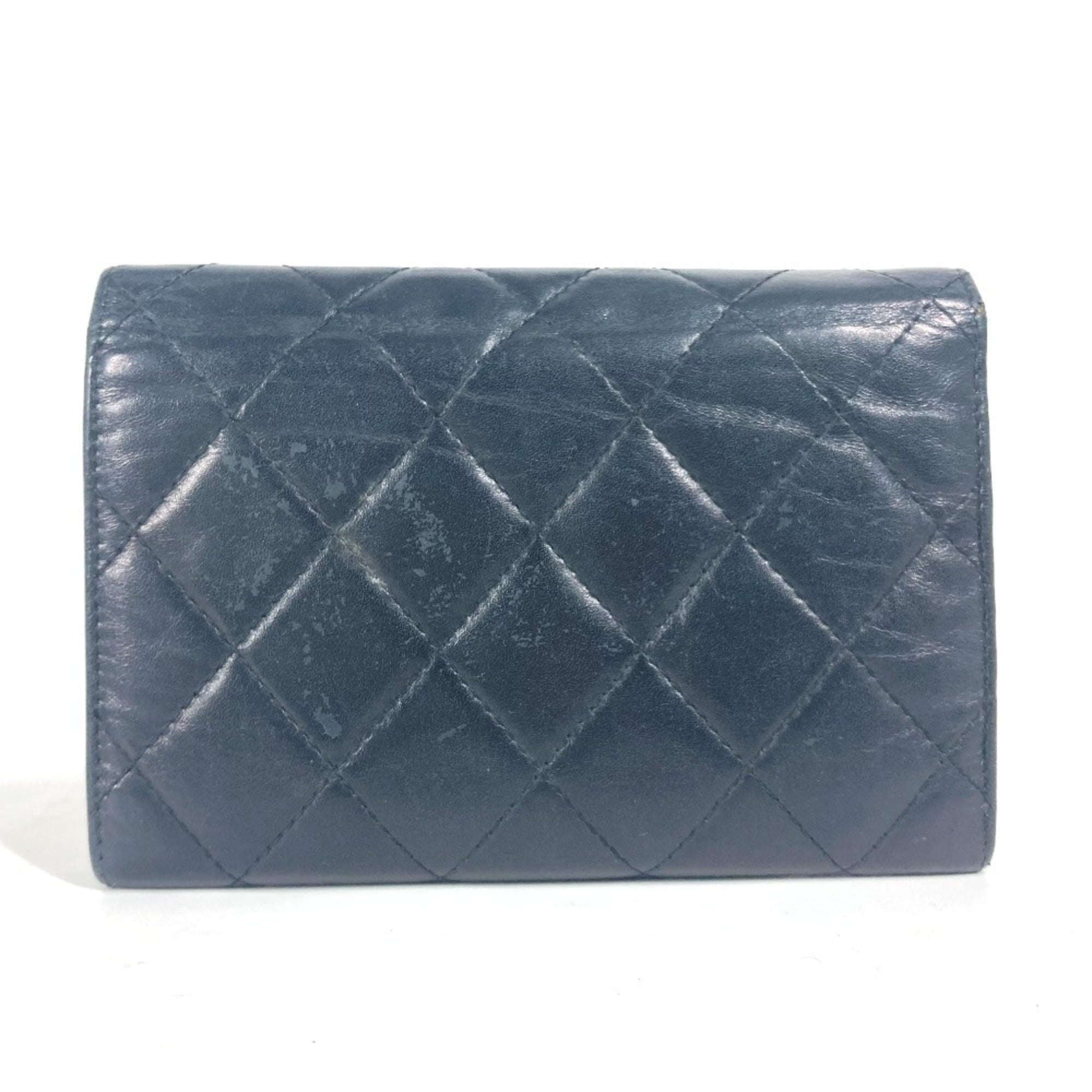 Cambon Bifold Wallet Quilted Lambskin Long