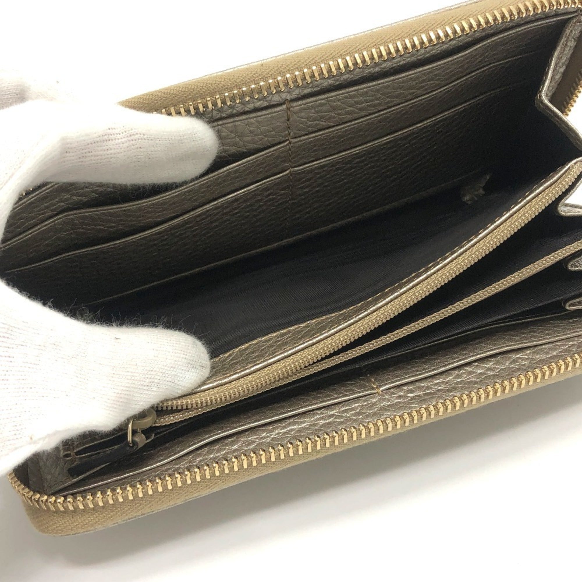 GG Marmont Zip Around Wallet Leather