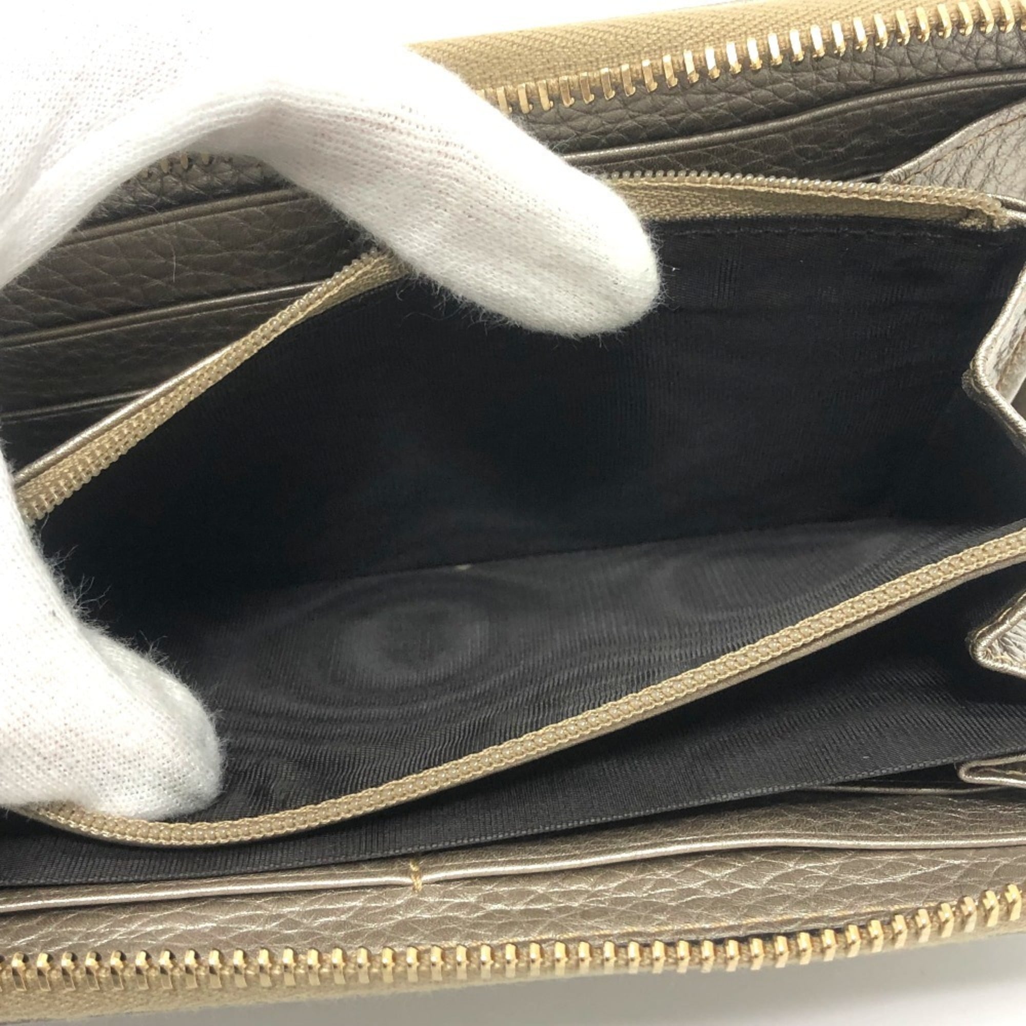 GG Marmont Zip Around Wallet Leather
