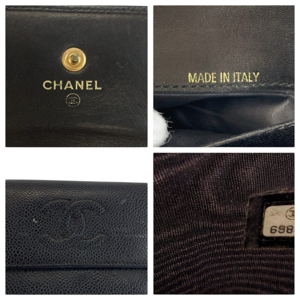 CC Compact Wallet Caviar