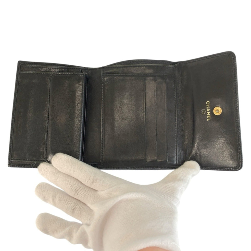 CC Compact Wallet Caviar