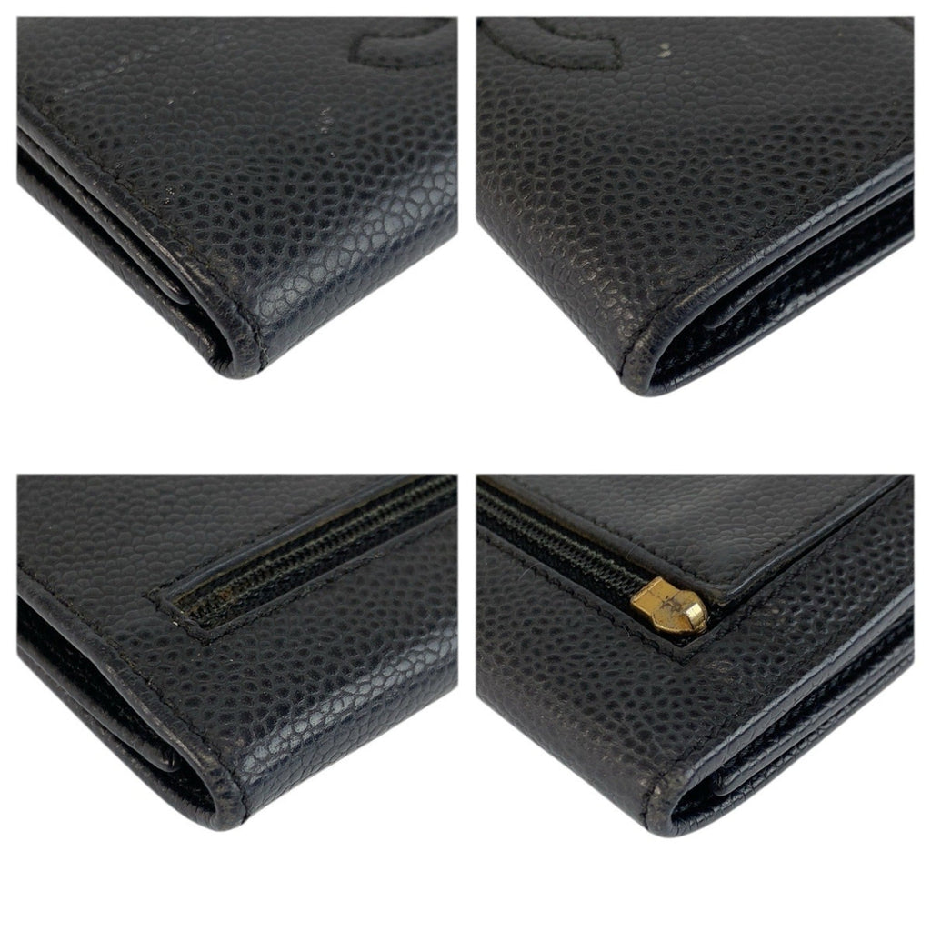 CC Compact Wallet Caviar