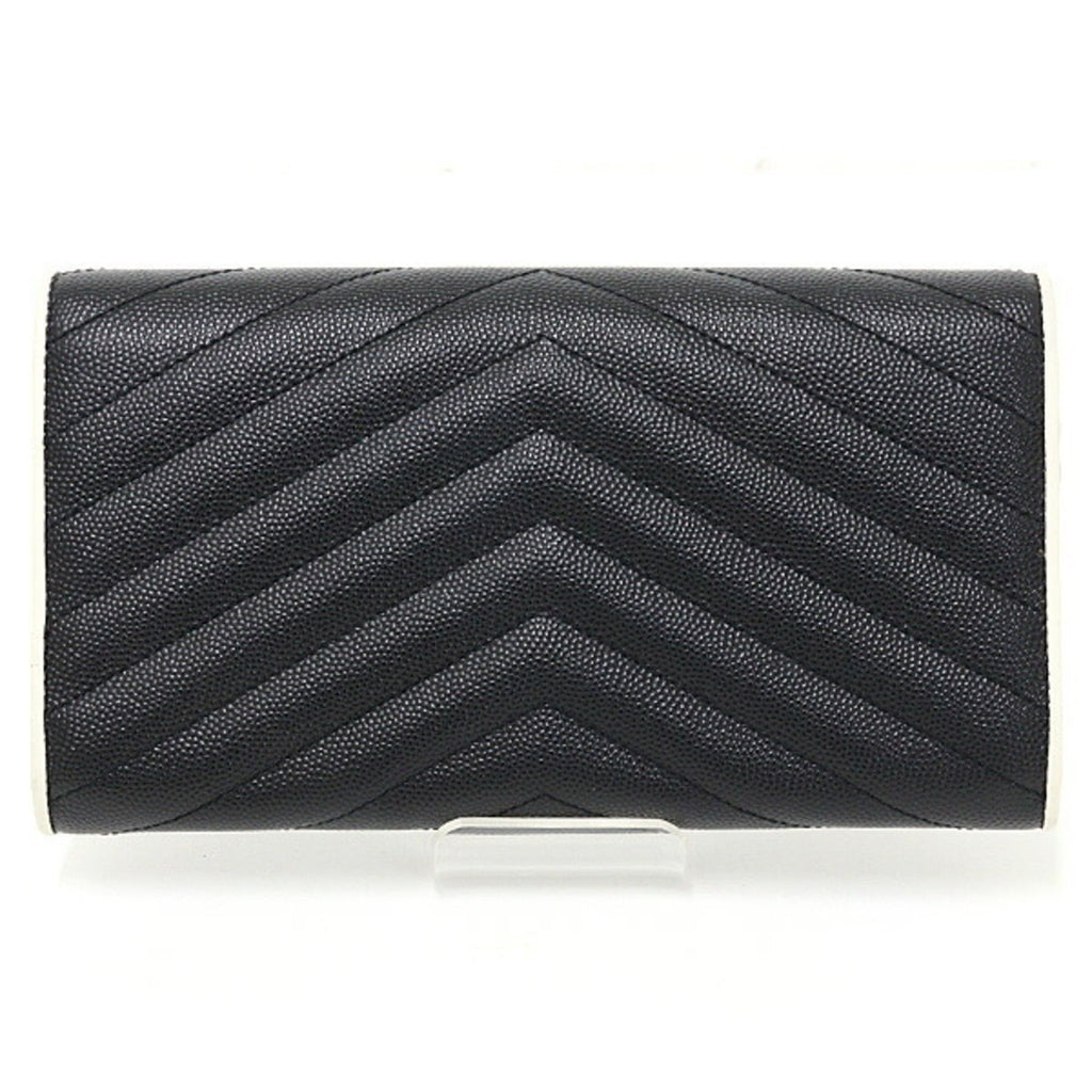 Classic Monogram Flap Wallet Matelasse Chevron Leather Large