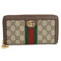 Ophidia Zip Around Wallet GG Coated Canvas