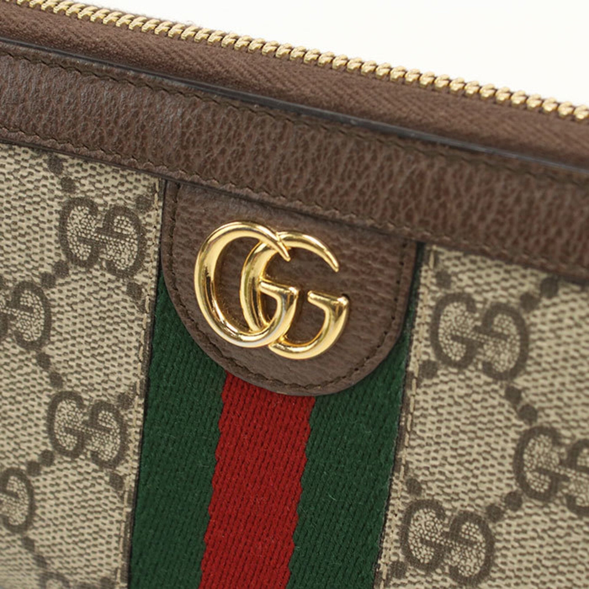 Ophidia Zip Around Wallet GG Coated Canvas