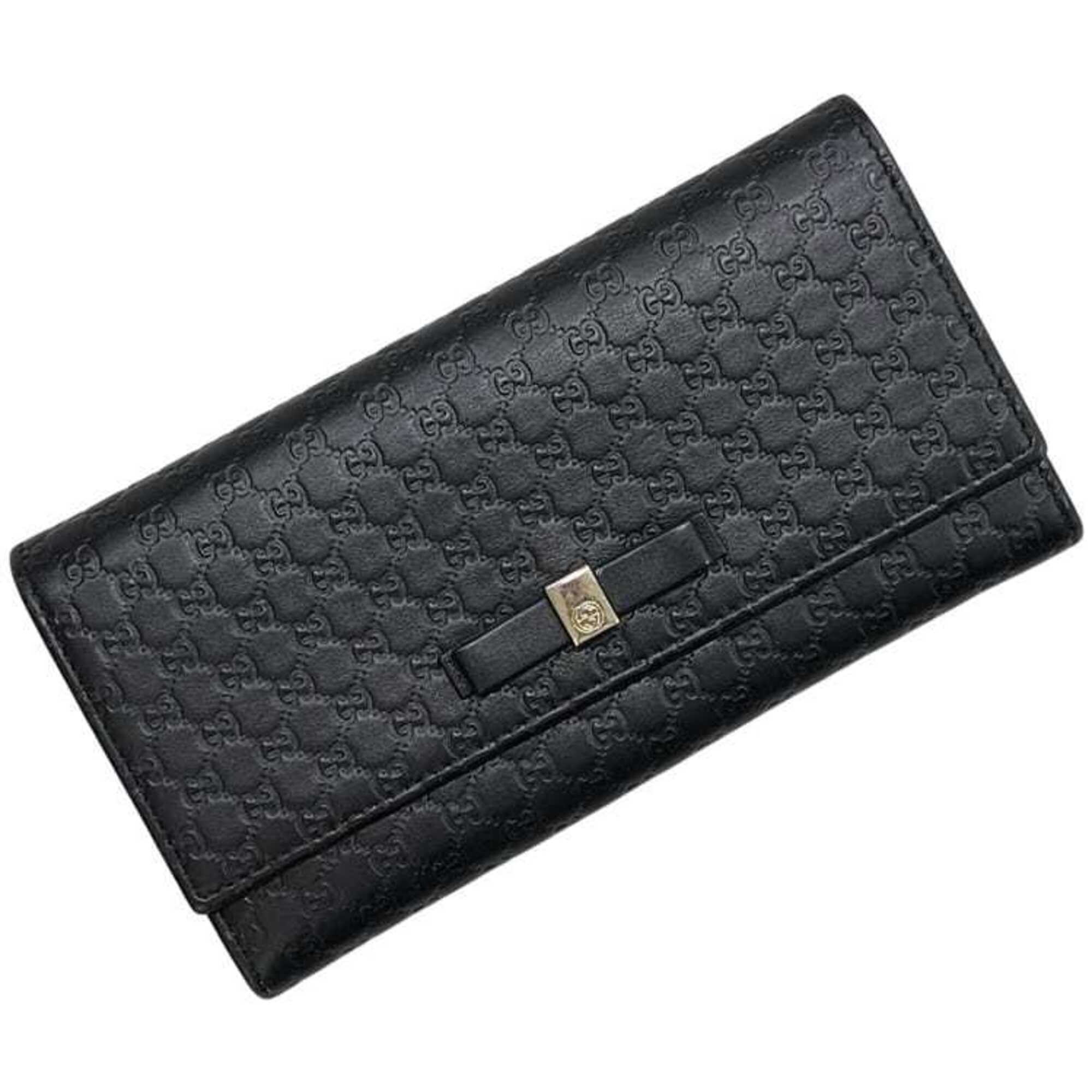 Bow Continental Wallet Guccissima Leather