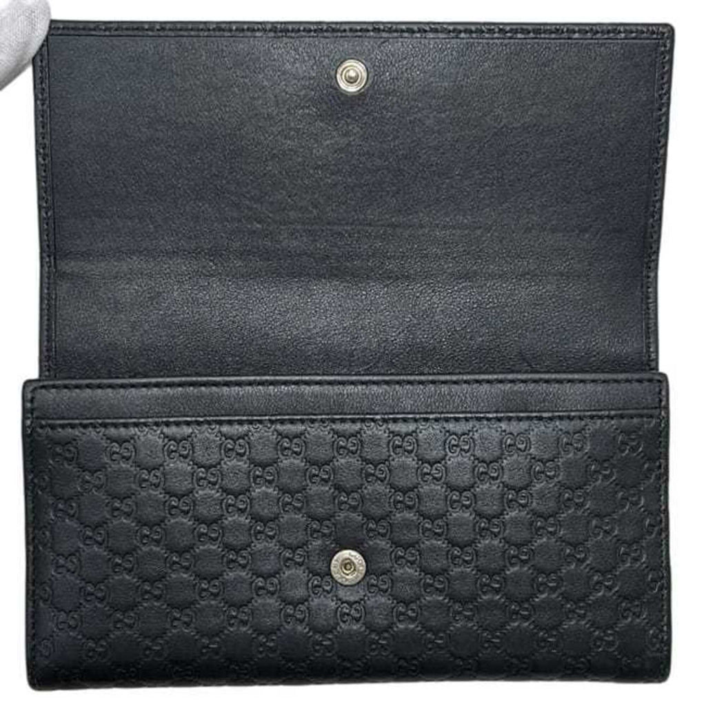 Bow Continental Wallet Guccissima Leather