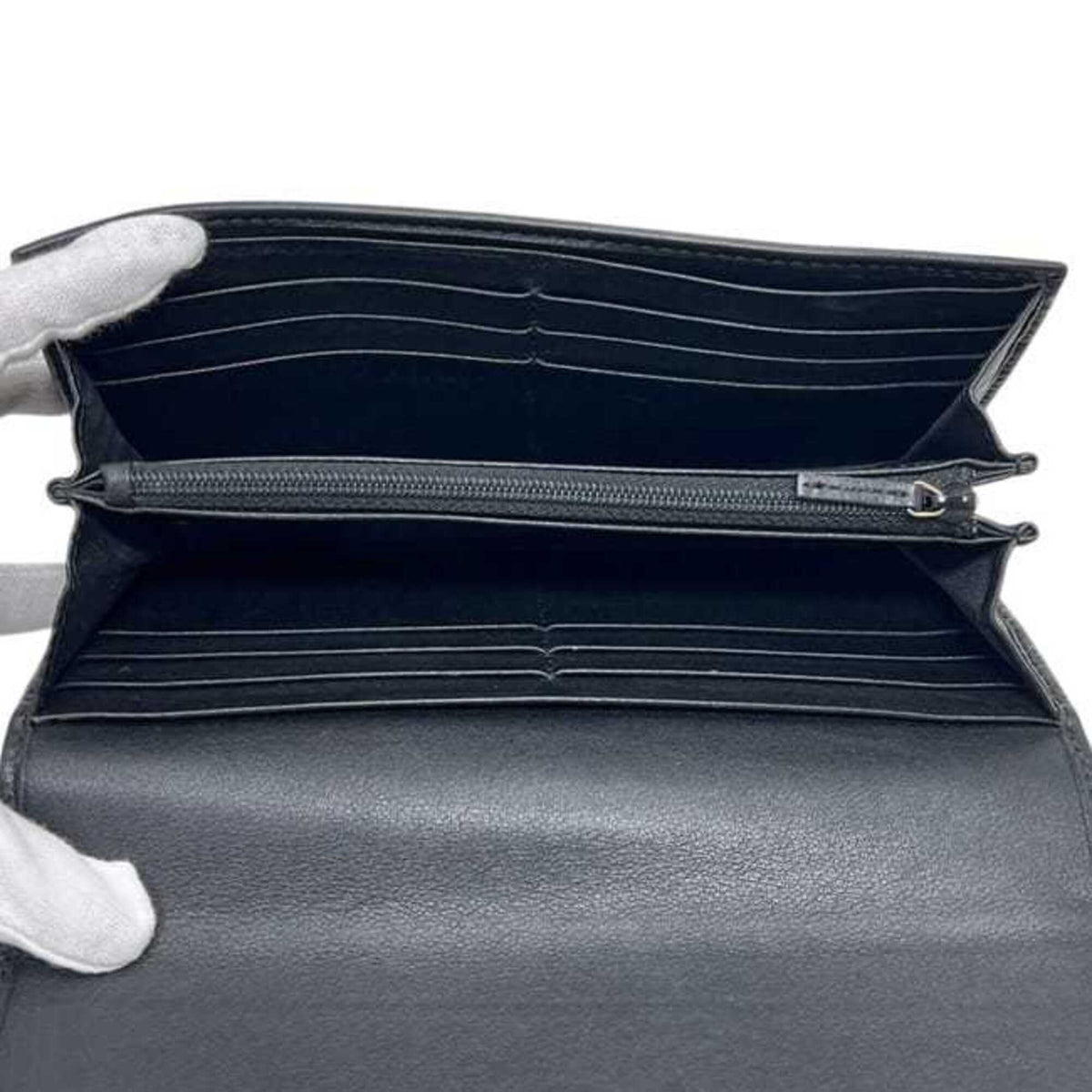 Bow Continental Wallet Guccissima Leather