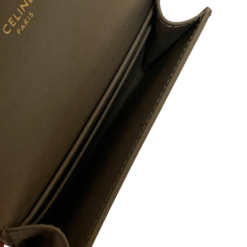 Triomphe Card Case Leather