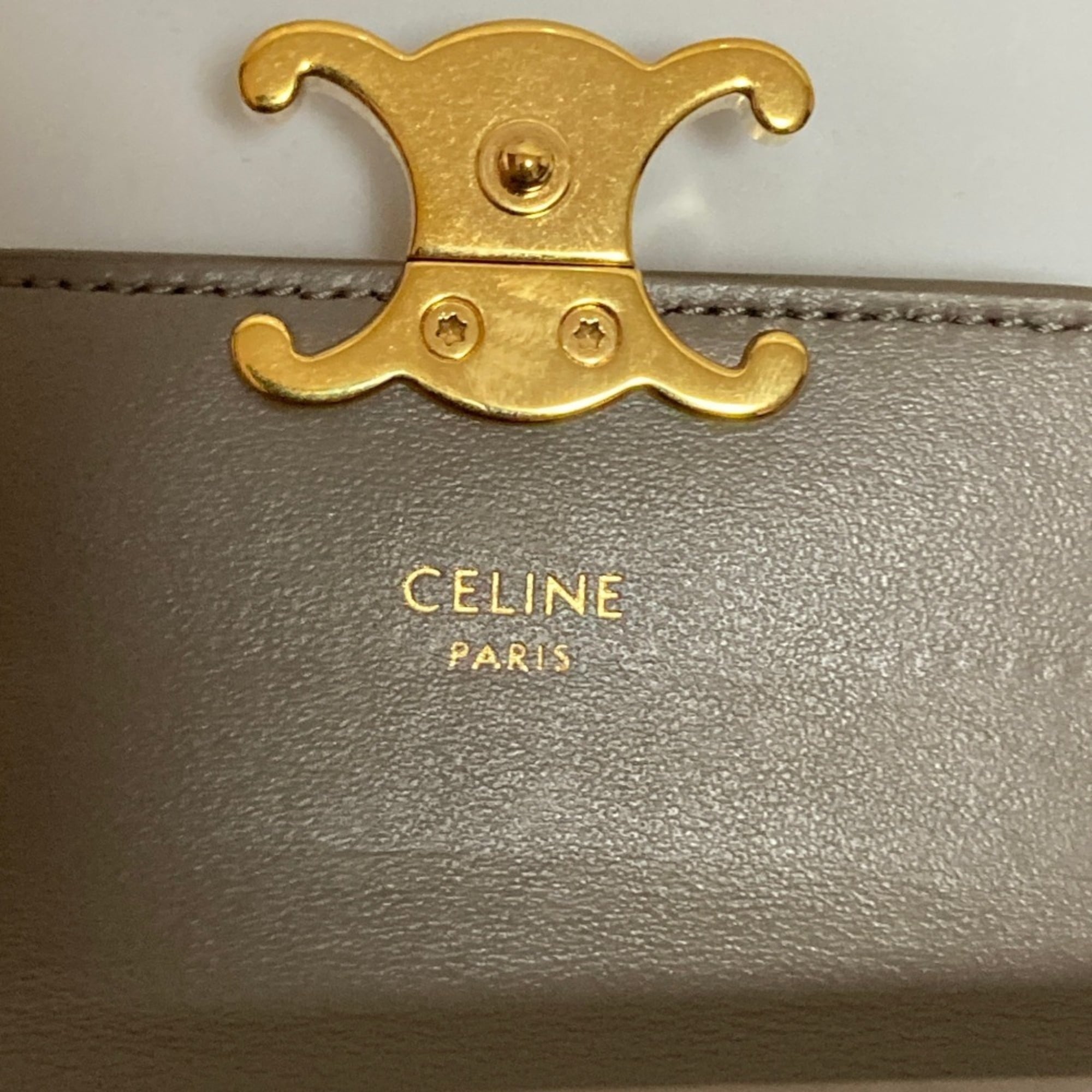 Triomphe Card Case Leather