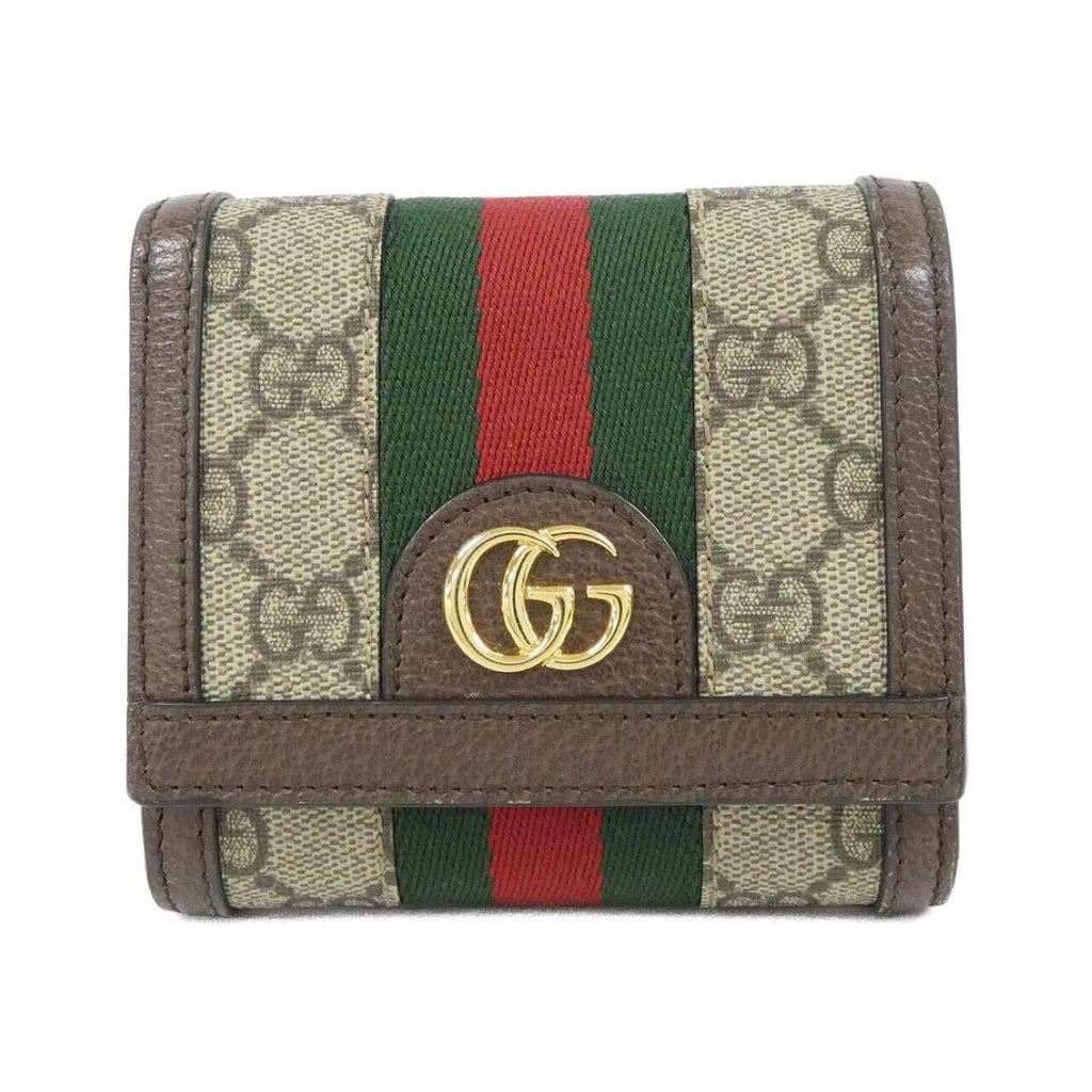 Ophidia French Flap Wallet GG Coated Canvas Compact