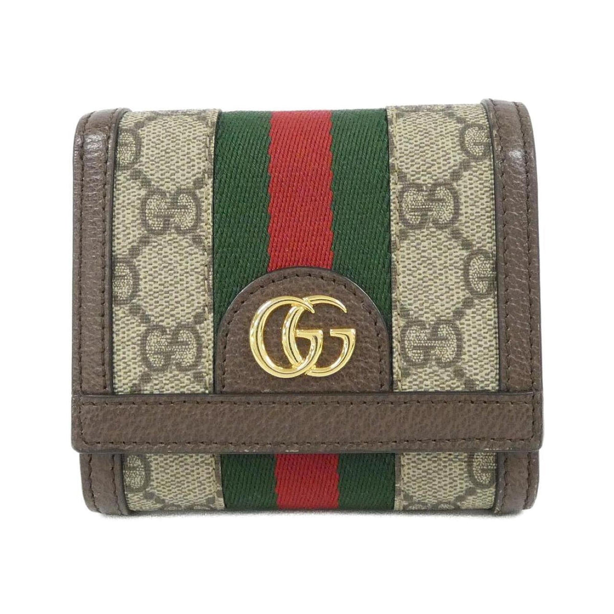 Ophidia French Flap Wallet GG Coated Canvas Compact