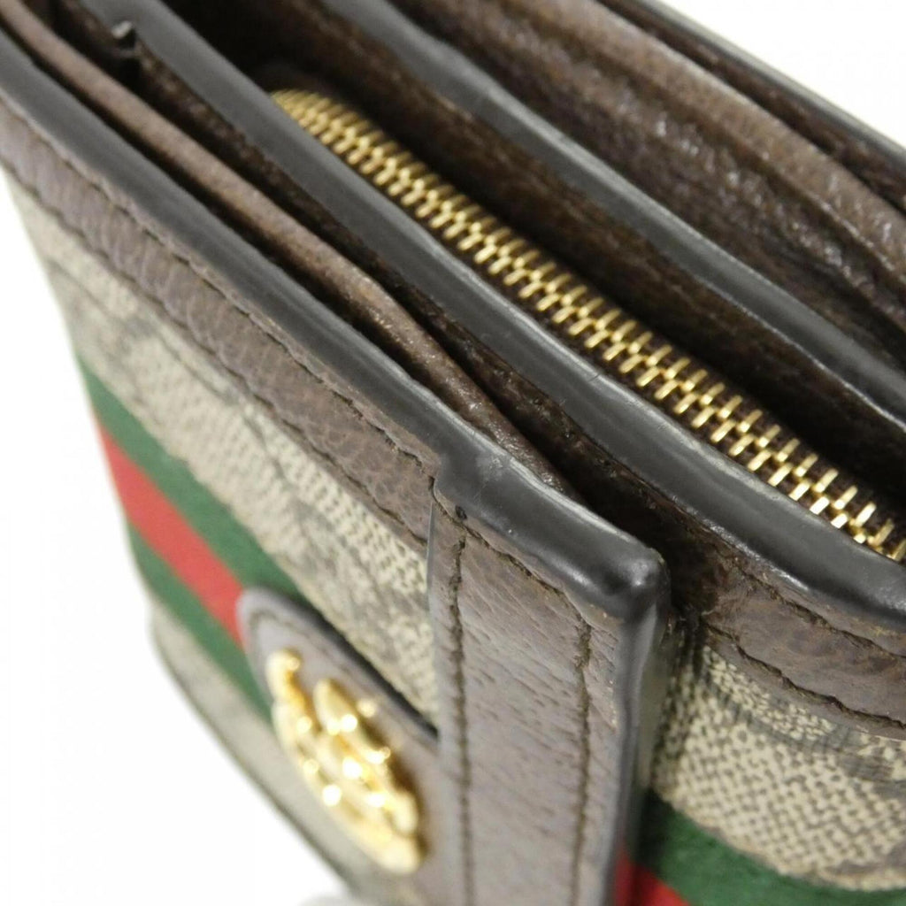 Ophidia French Flap Wallet GG Coated Canvas Compact