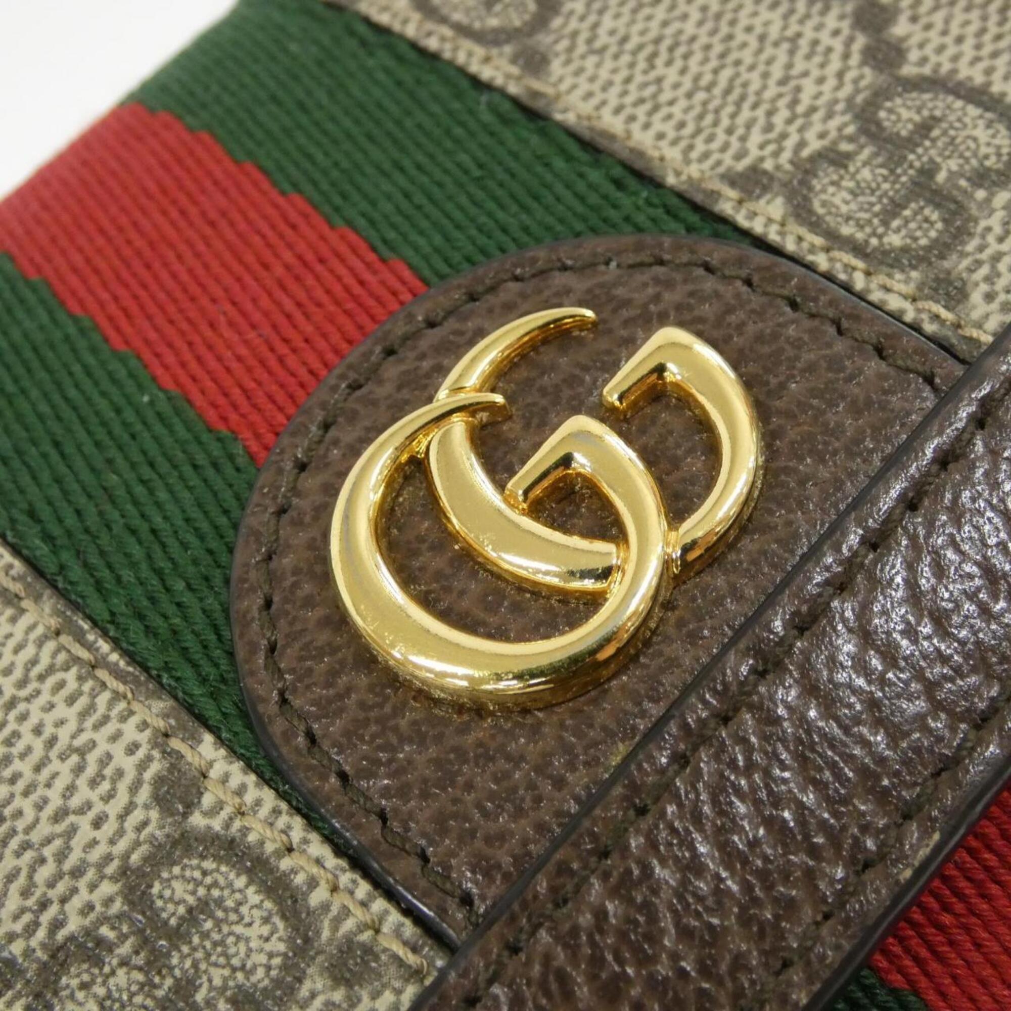 Ophidia French Flap Wallet GG Coated Canvas Compact
