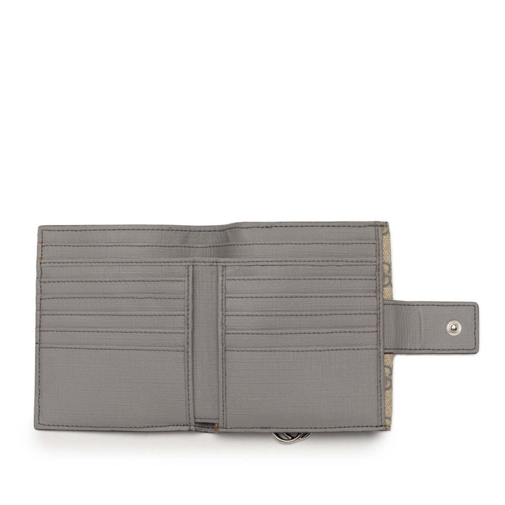 Ophidia French Flap Wallet GG Coated Canvas Compact