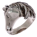 Cheval Horse Band Ring Sterling Silver