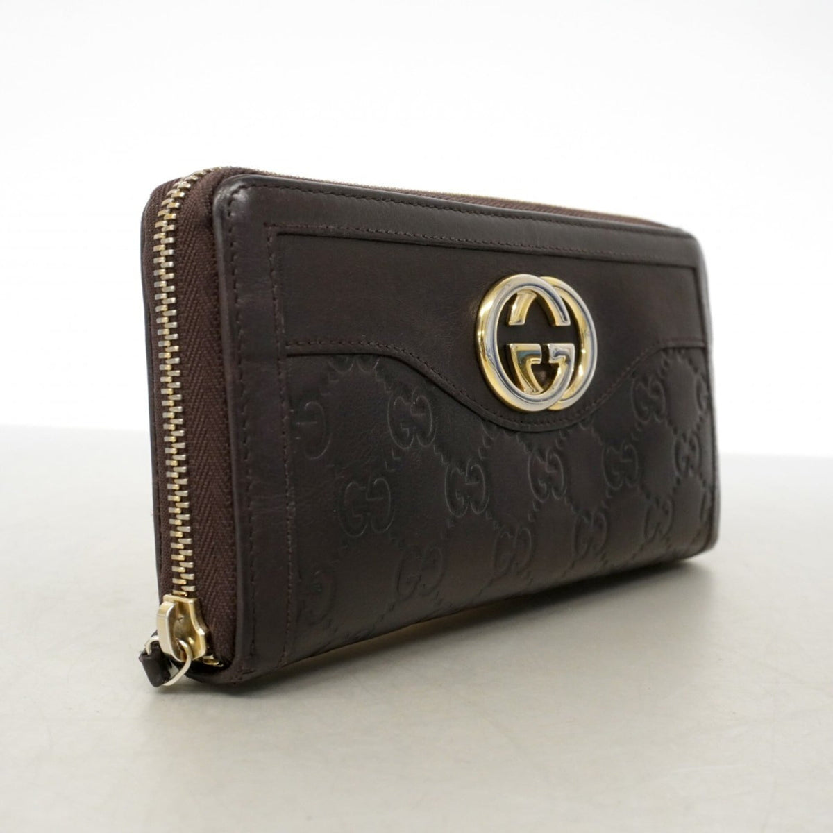 Web Zip Around Wallet Guccissima Leather
