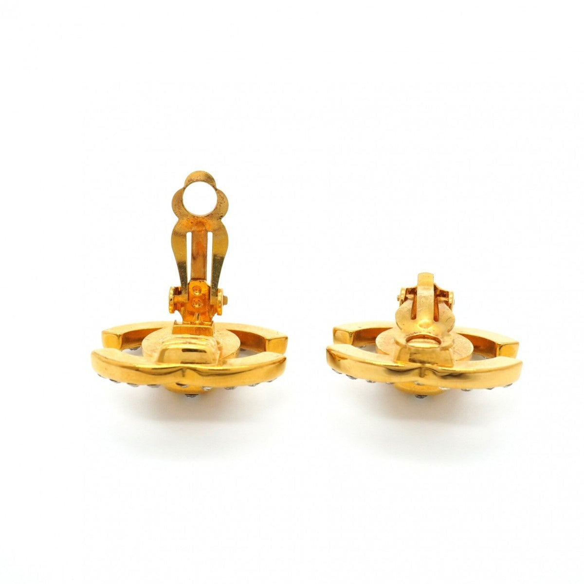 CC Logo Turnlock Clip-On Earrings Metal